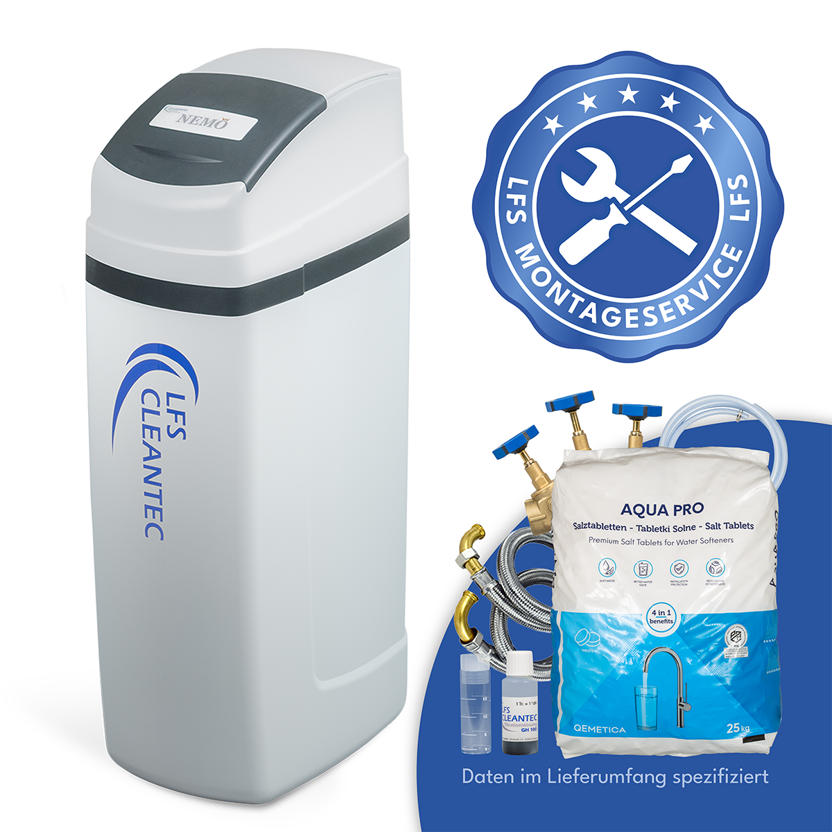 Bundle Wasserenthärter Premium NEMO+ inkl. Montageservice
