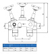 Montageblock für Enthärtungsanlagen