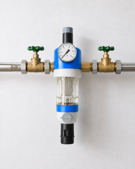 Resideo Honeywell Primus Rückspülfilter 100 µm – Trinkwasserfilter 1″, optional mit Druckminderer