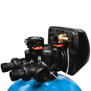 FECR Enteisenungsfilter - Universal Filteranlage zur Enteisenung und Enthärtung FECR 4000 - Füllmenge 100 Liter Ecomix C Filtermaterial Anschlussset ohne Montageblock